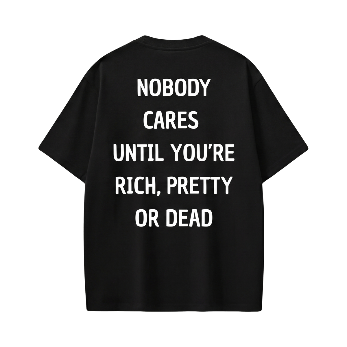 FFS restored original first-two | original_media:gid://shopify/MediaImage/30695024722023 | position:1 | Forfksake Nobody Black T-Shirt