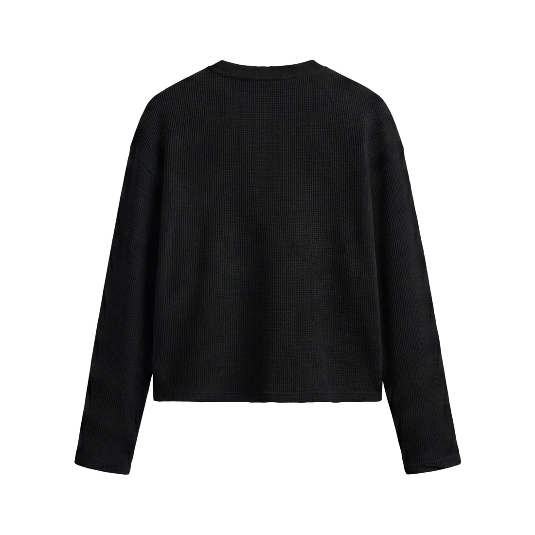 FFS restored original first-two | original_media:gid://shopify/MediaImage/30695167098983 | position:2 | Forfksake God's Plan Waffle Long Sleeve Black