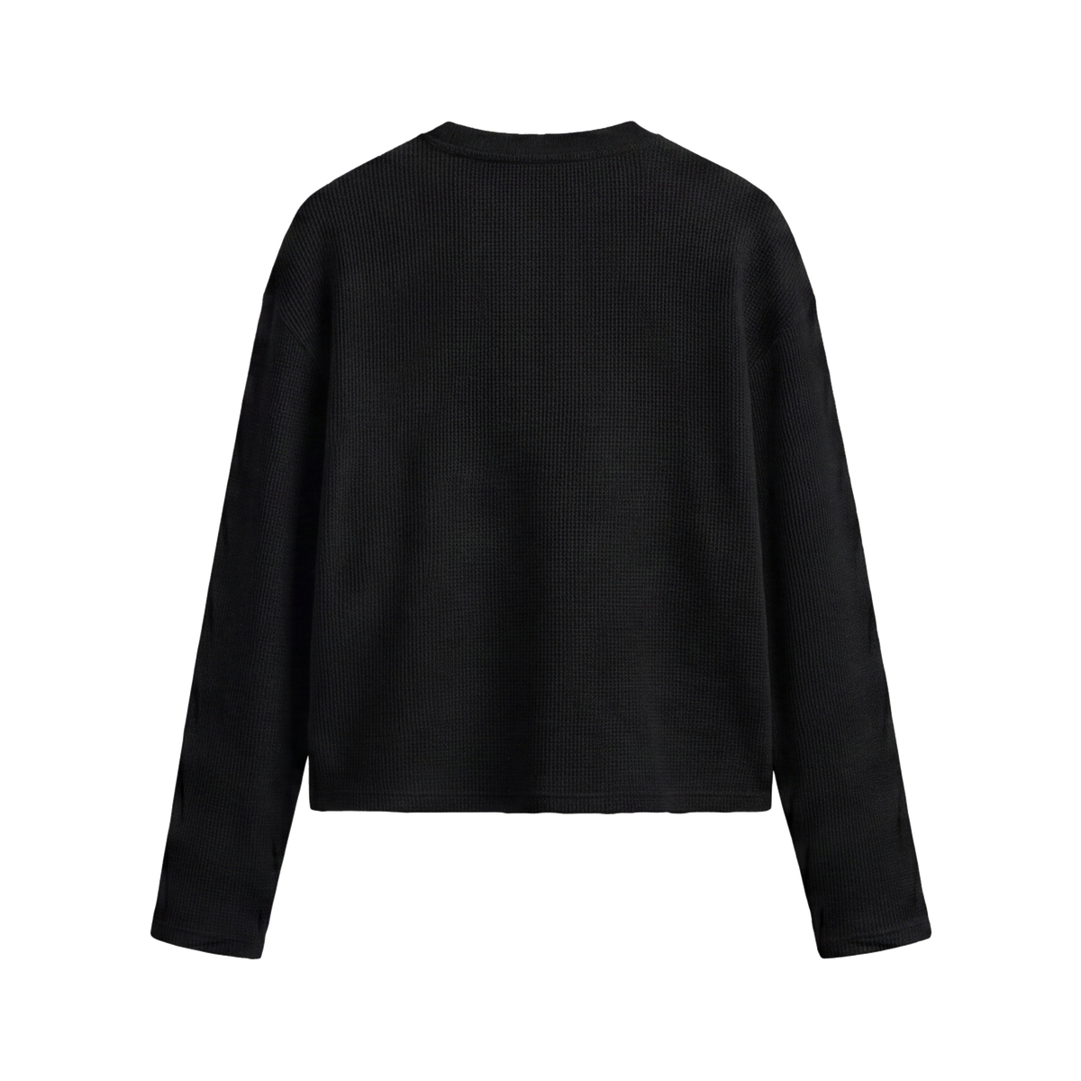 FFS restored original first-two | original_media:gid://shopify/MediaImage/30695167098983 | position:2 | Forfksake God's Plan Waffle Long Sleeve Black