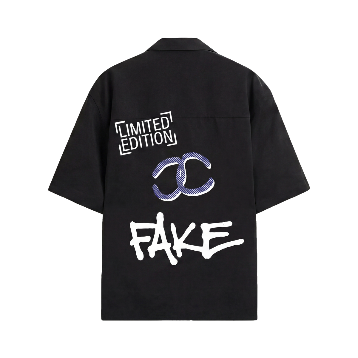FFS restored original first-two | original_media:gid://shopify/MediaImage/30695015678055 | position:2 | Forfksake Limited Edition Fake Bowling Shirt Black